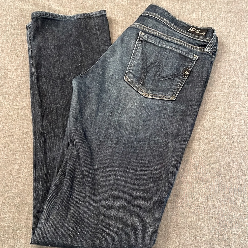 CITIZENS OF HUMANITY Ava #142 Low Waist Straight Leg Jeans Dark Wash Size 29